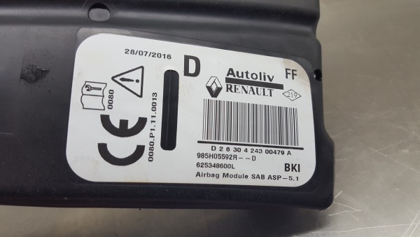 Airbag Destro RENAULT Captur (J5_) Imagem-3