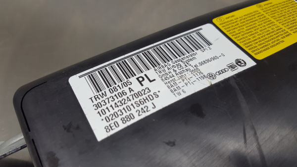 Right Seat Airbag AUDI A4 (8EC, B7) Imagem-2