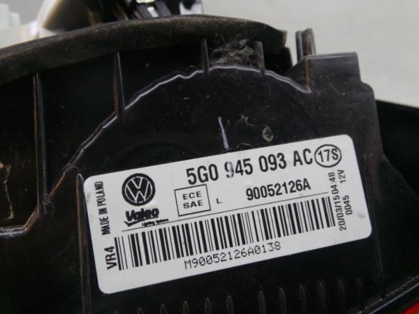 Feu de coffre Gauche VOLKSWAGEN Golf VII (5G1, BQ1, BE1, BE2) Imagem-4