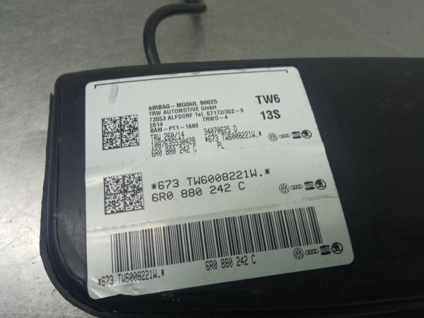 Right Seat Airbag VOLKSWAGEN Polo (6R, 6C) Imagem-2