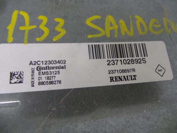 Centralina motor / ECU DACIA Sandero II (5S_) Imagem-3