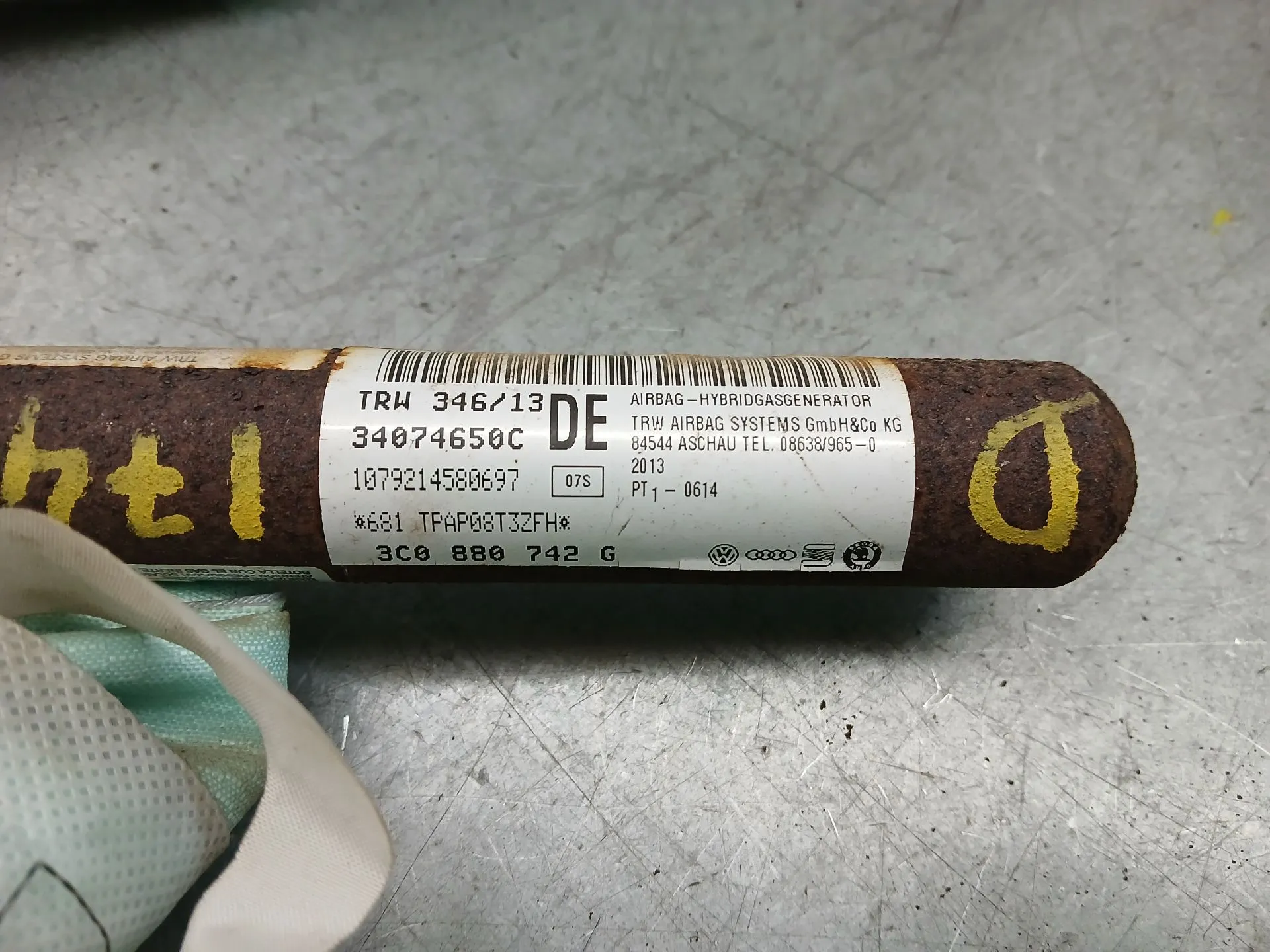 Airbag Rideau Droite VOLKSWAGEN Passat Variant (365) Imagem-3