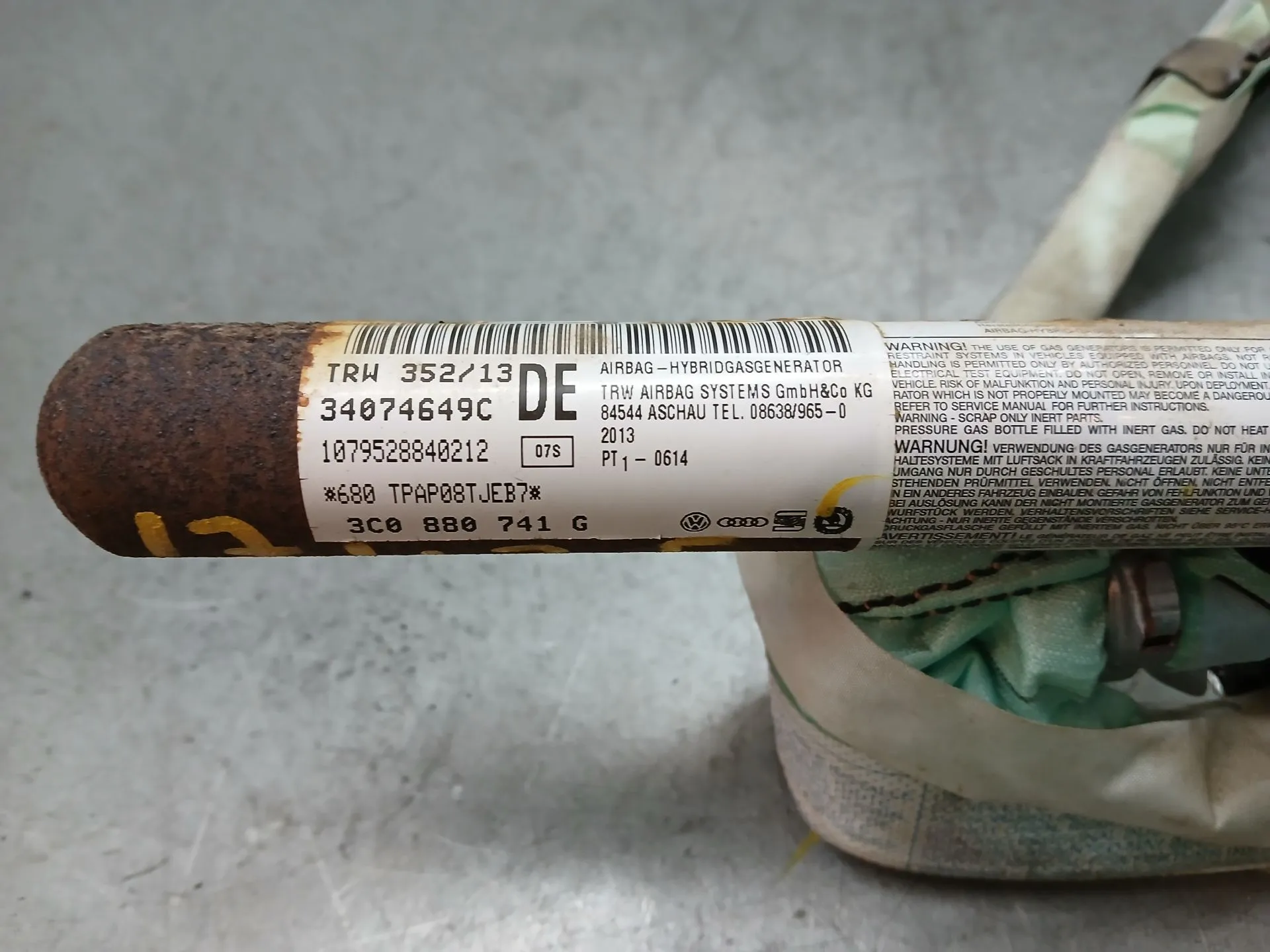 Airbag Rideau Guache VOLKSWAGEN Passat Variant (365) Imagem-3