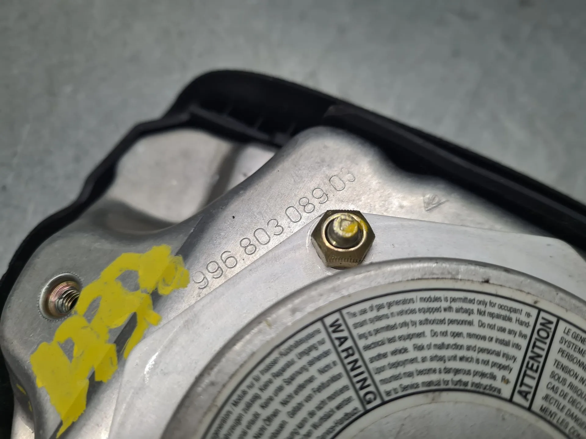 Airbag du Volant PORSCHE 911 Cabriolet (996) Imagem-3