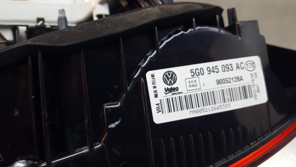 Feu de coffre Gauche VOLKSWAGEN Golf VII (5G1, BQ1, BE1, BE2) Imagem-4