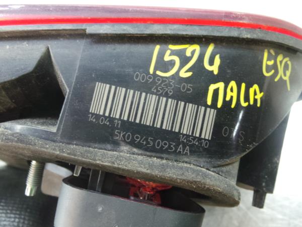 Feu de coffre Gauche VOLKSWAGEN Golf VI (5K1) Imagem-3