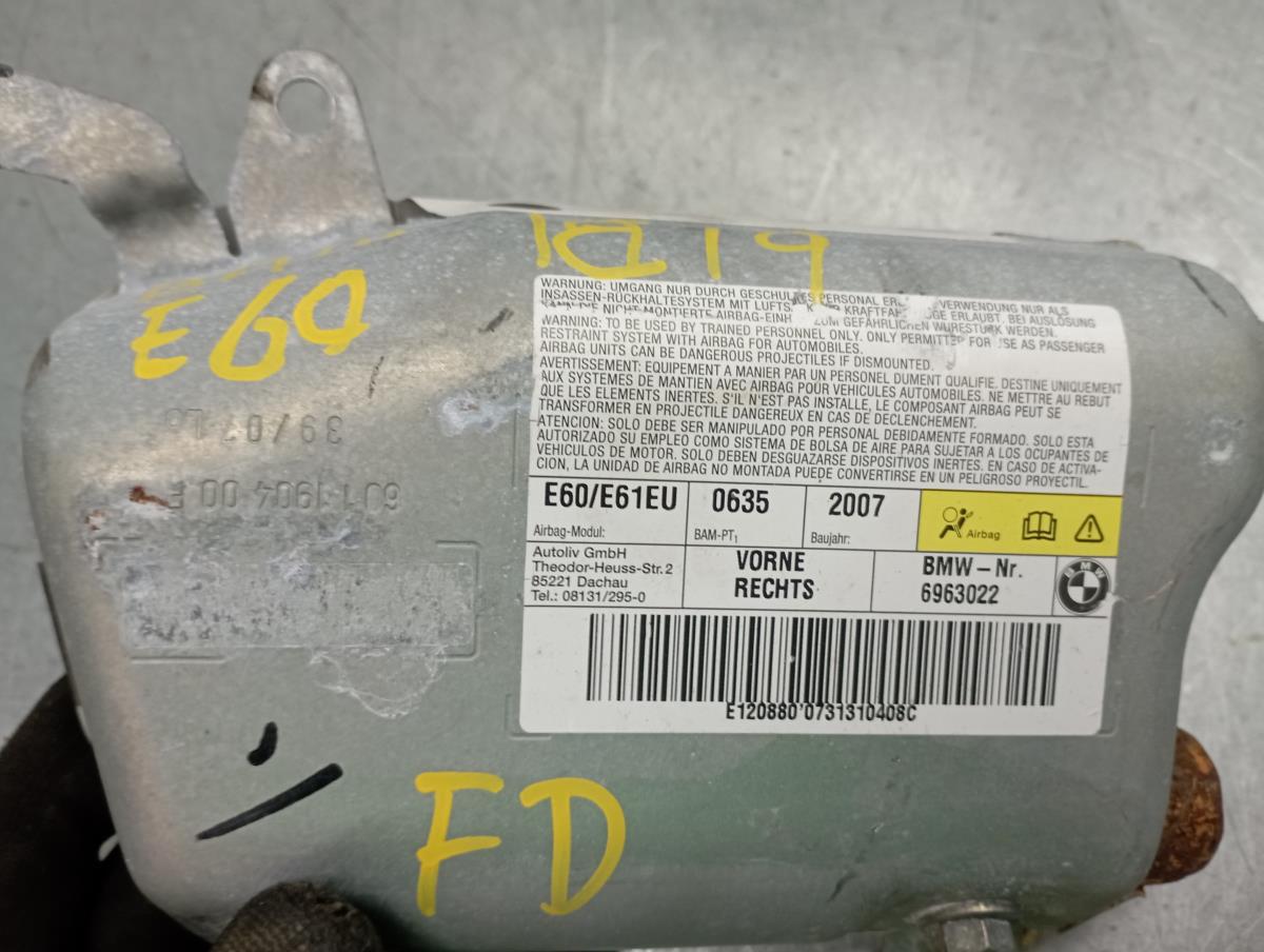Airbag lateral frente direita BMW 5 (E60) Imagem-2