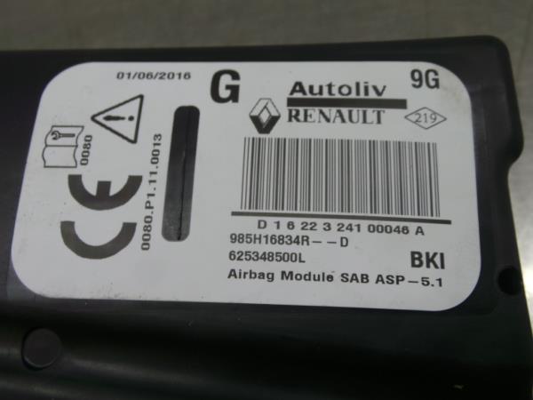 Airbag Guache RENAULT Captur (J5_) Imagem-3