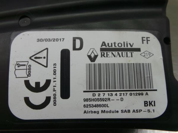 Airbag banco direito RENAULT Captur (J5_) Imagem-2
