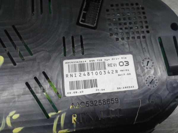 Quadrante / painel de instrumentos RENAULT Megane III Coupé (DZ0/1_) Imagem-3