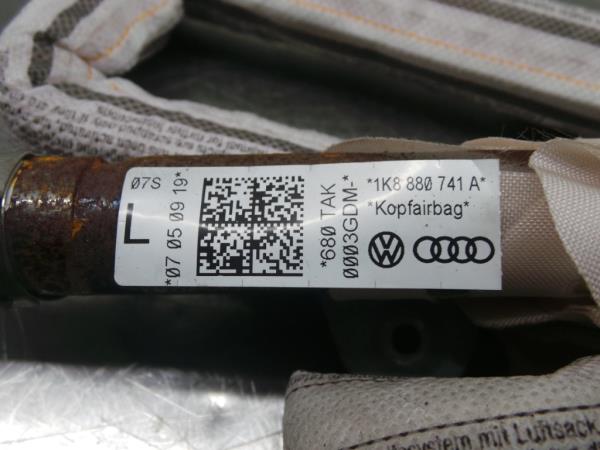 Left Curtain Airbag VOLKSWAGEN Scirocco (137, 138) Imagem-2