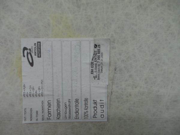 Roof lining BMW 5 (E60) Imagem-2