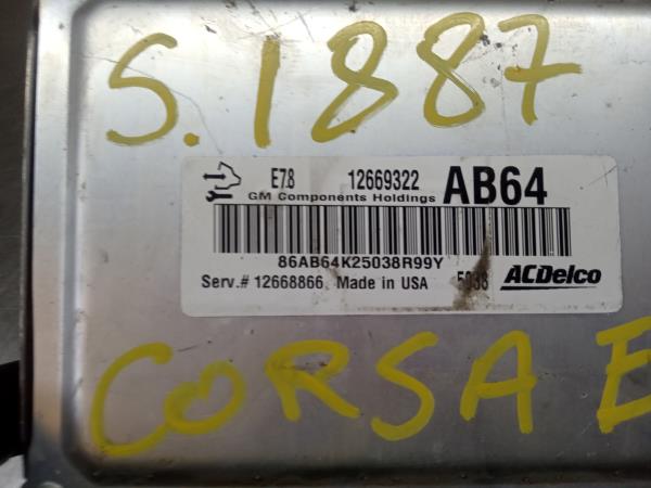 Centralina motor / ECU OPEL Corsa E Imagem-2