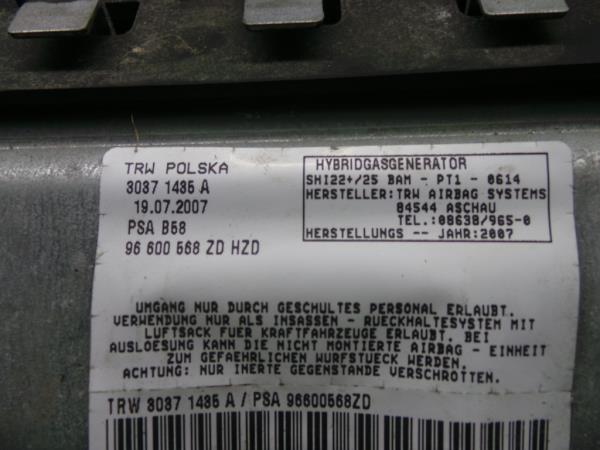 Airbag Genou CITROËN C4 Grand Picasso I (UA_) Imagem-3