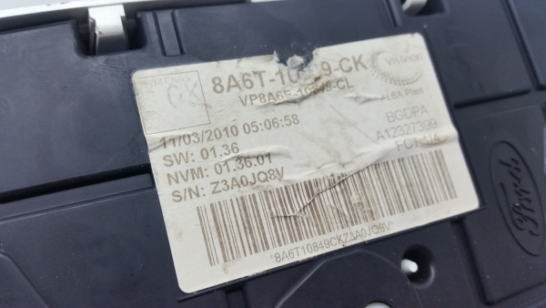 Quadrante / painel de instrumentos FORD Fiesta VI (CB1, CCN) Imagem-3