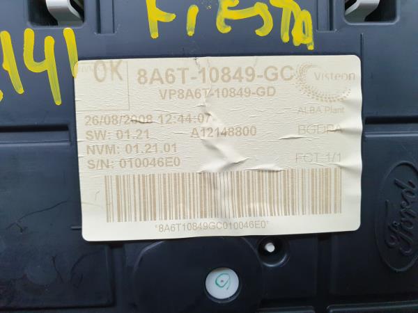 Quadrante / painel de instrumentos FORD Fiesta VI (CB1, CCN) Imagem-3