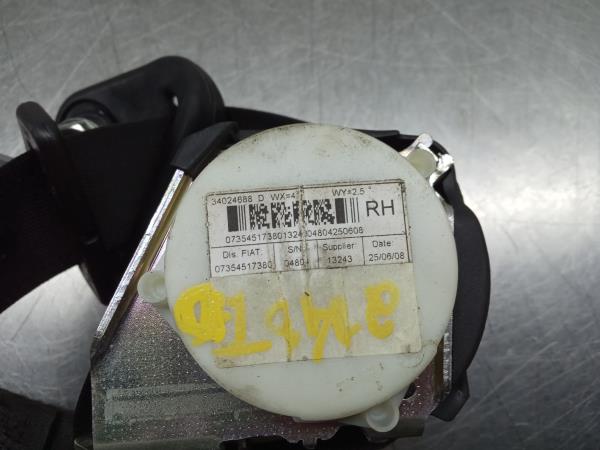 Pré-tensor cinto trás direito FIAT 500 (312_) Imagem-1