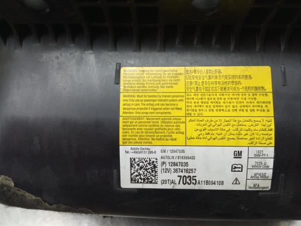 Airbag passageiro OPEL Astra J Imagem-3