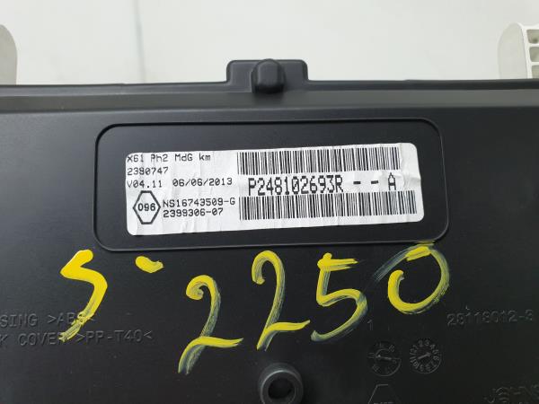 Quadrante / painel de instrumentos RENAULT Kangoo (KW0/1_) Imagem-4