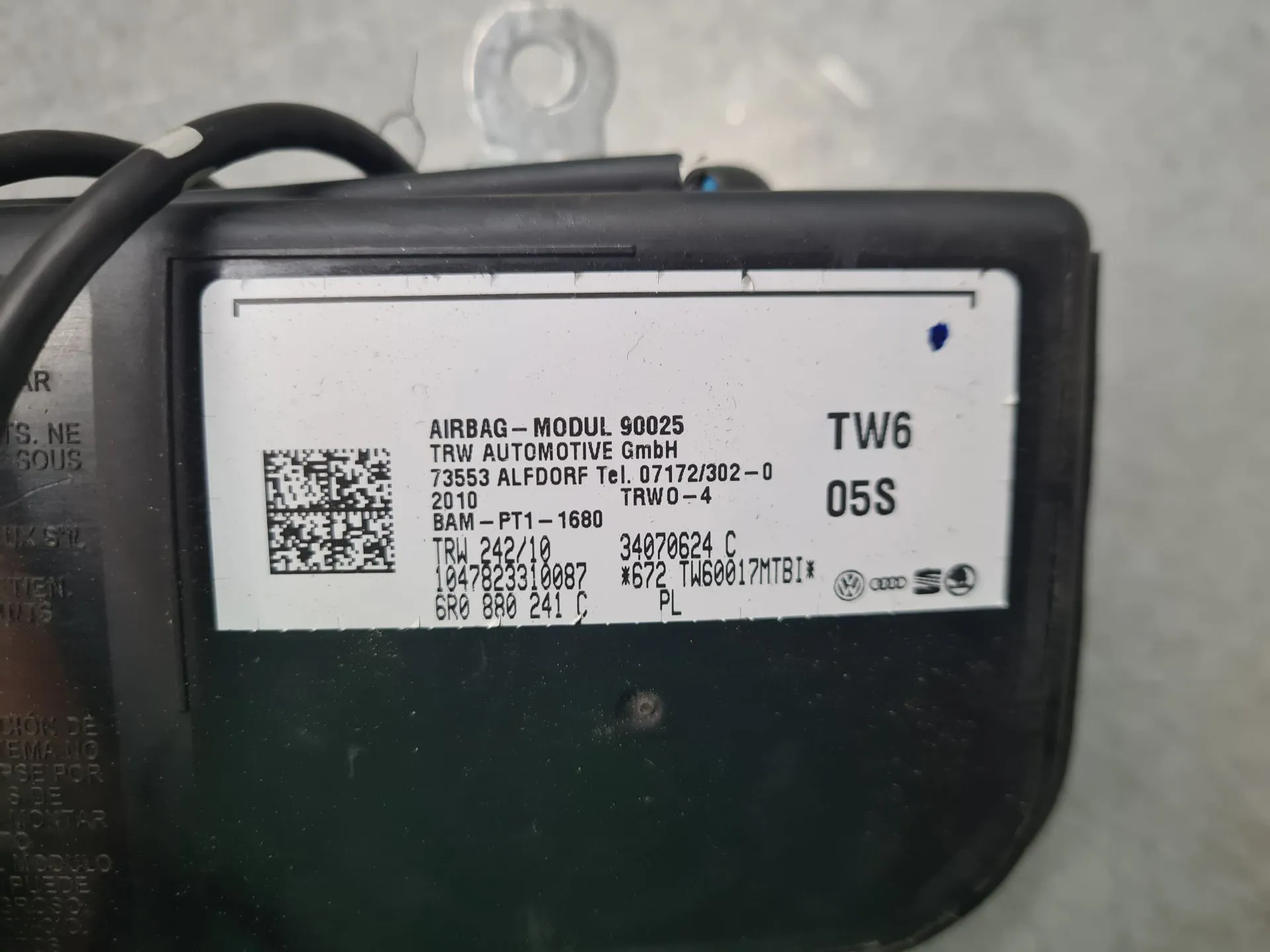 Airbag Izquierdo VOLKSWAGEN Polo (6R, 6C) Imagem-3