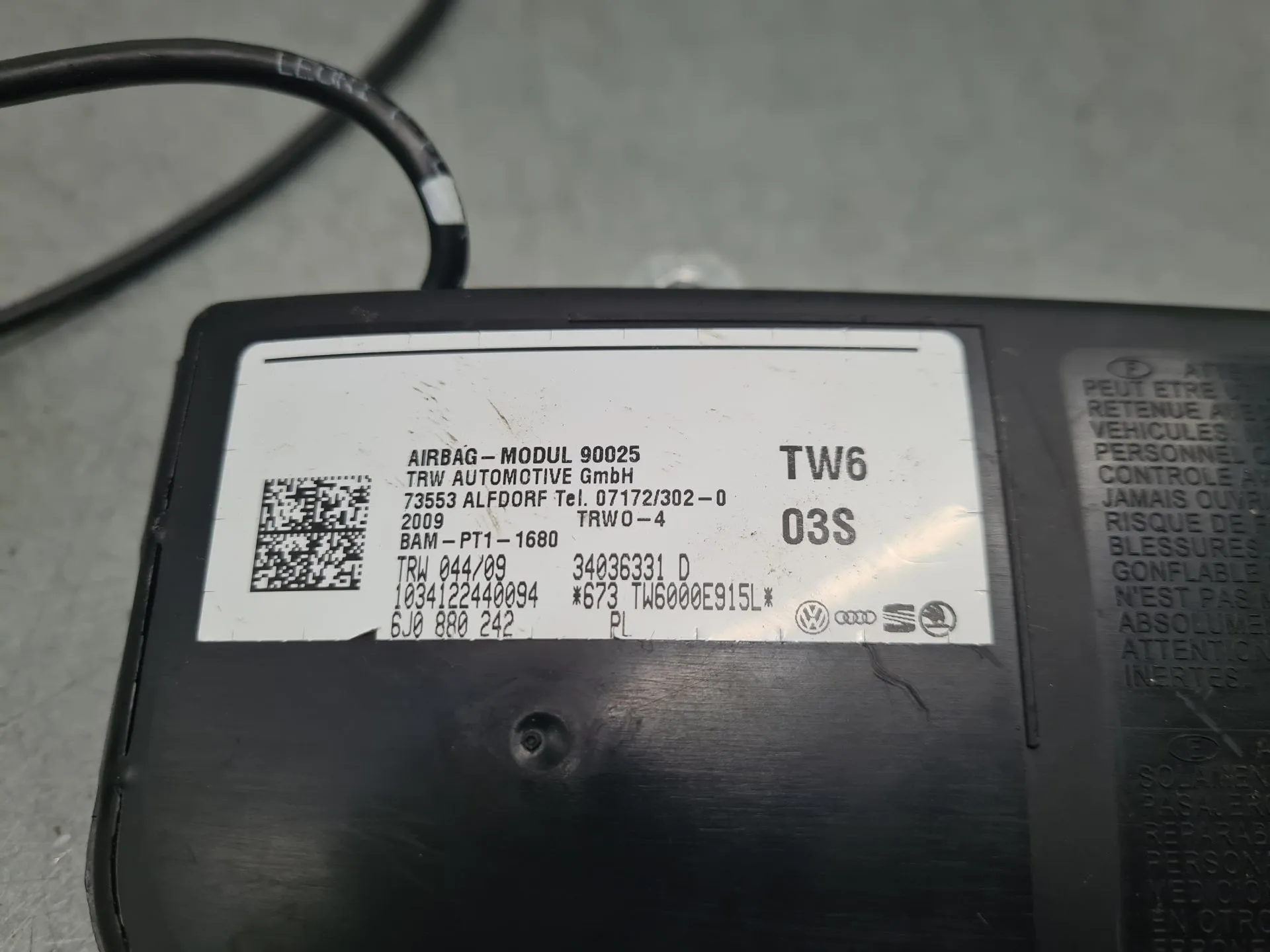 Airbag Destro SEAT Ibiza IV (6J5, 6P1) Imagem-1