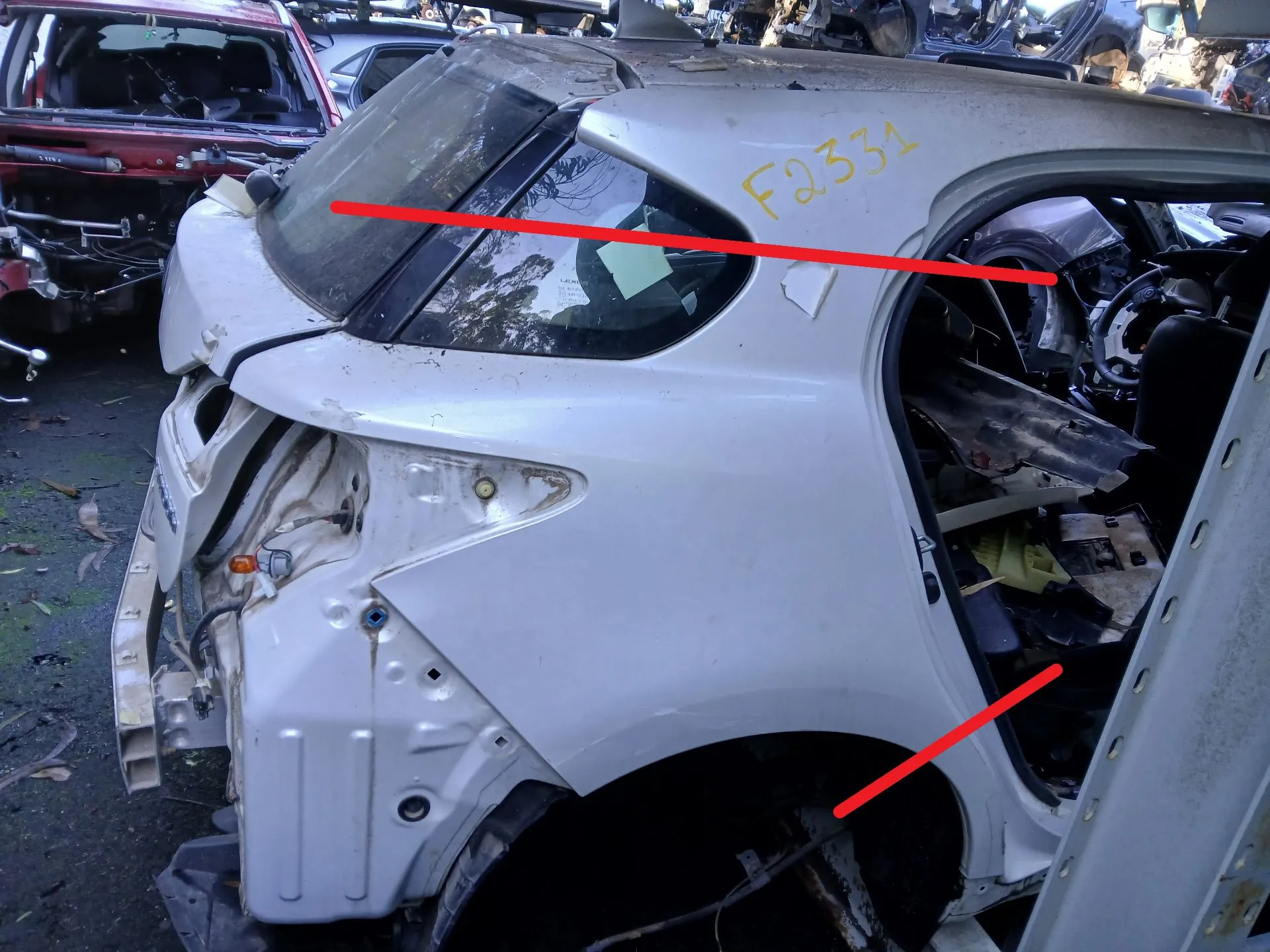 Right rear quarter panel LEXUS CT (ZWA10_)