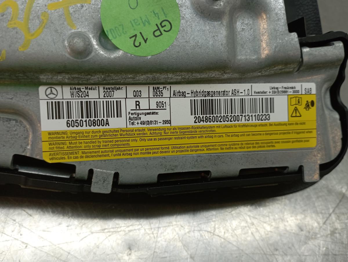 Airbag Derecho MERCEDES-BENZ Classe C (W204) Imagem-3