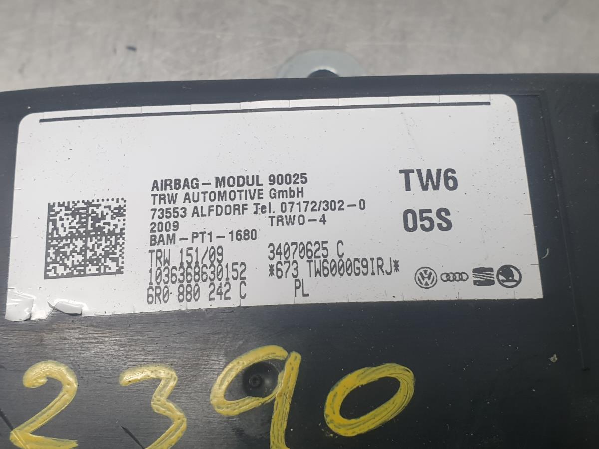 Right Seat Airbag VOLKSWAGEN Polo (6R, 6C) Imagem-2