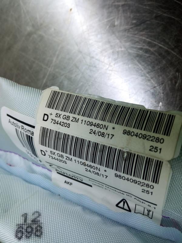 Right Curtain Airbag PEUGEOT 2008 I (CU_) Imagem-1