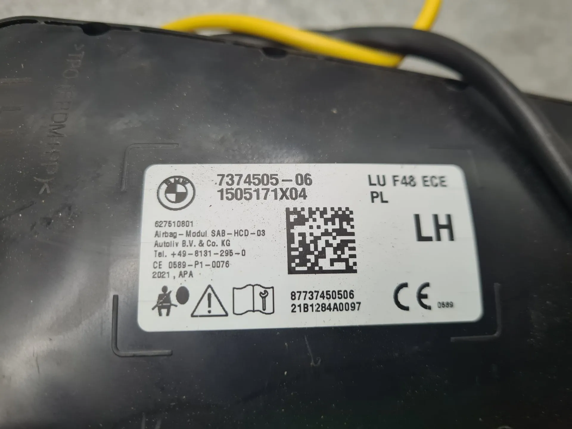 Airbag Guache BMW X1 (F48) Imagem-3