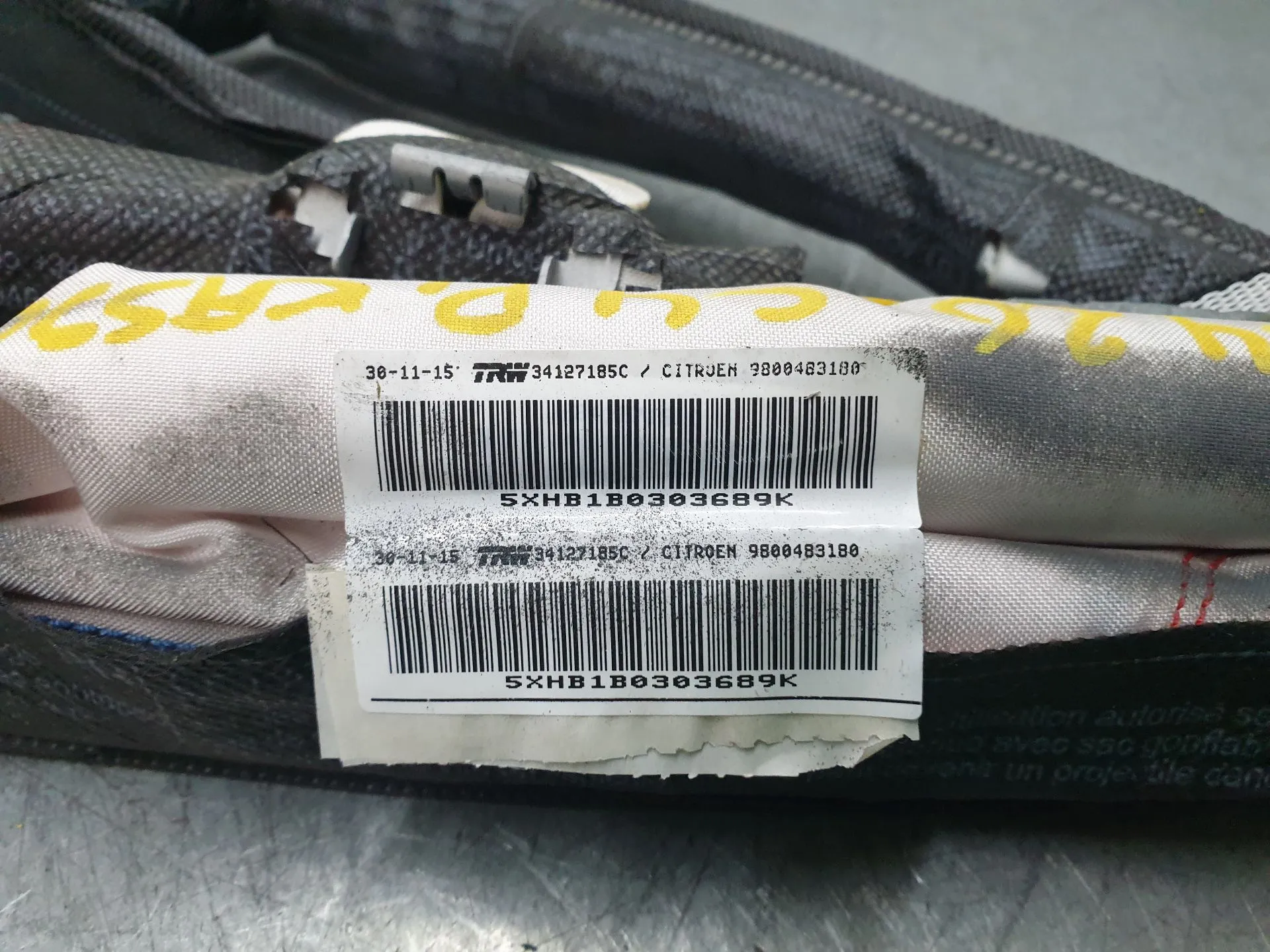Right Curtain Airbag CITROËN C4 Picasso II Imagem-2