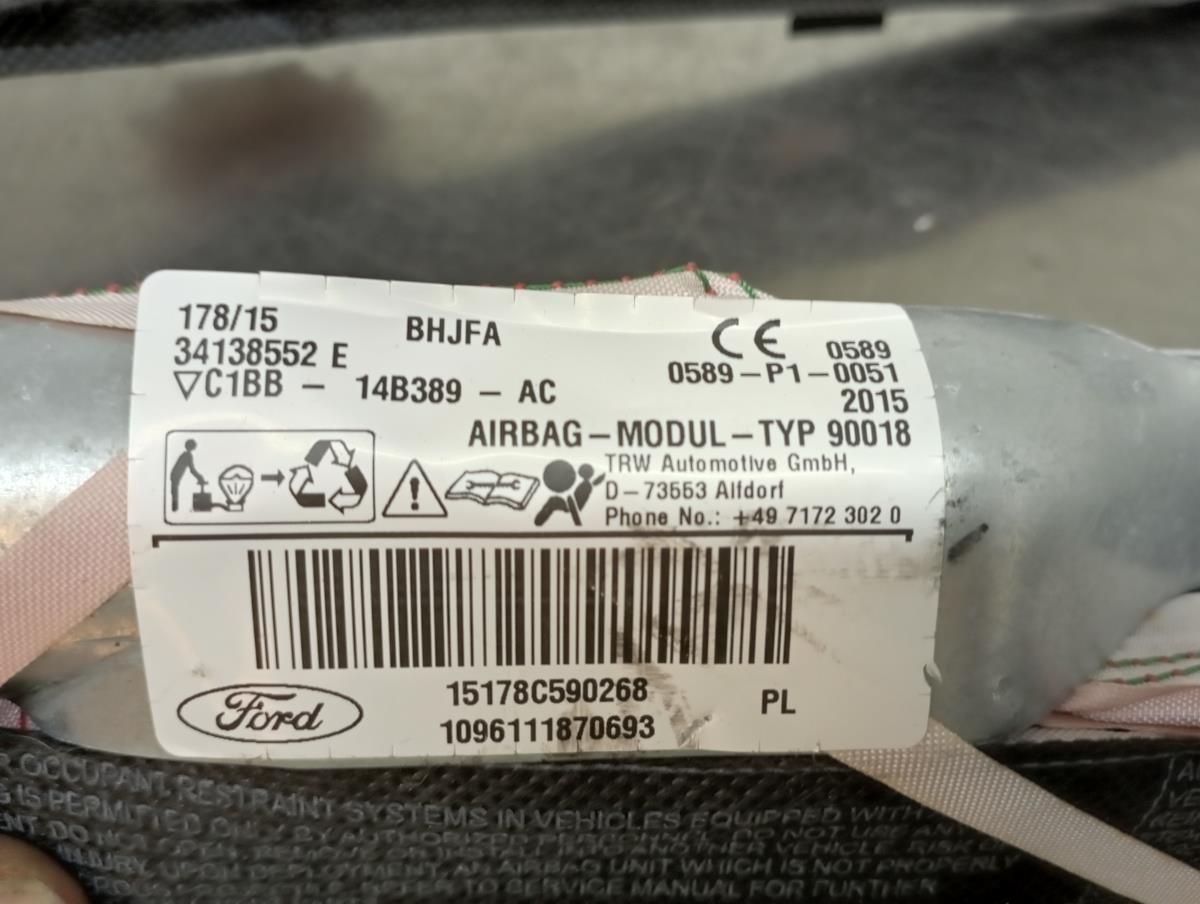 Airbag Cortina Derecho FORD Fiesta VI (CB1, CCN) Imagem-2