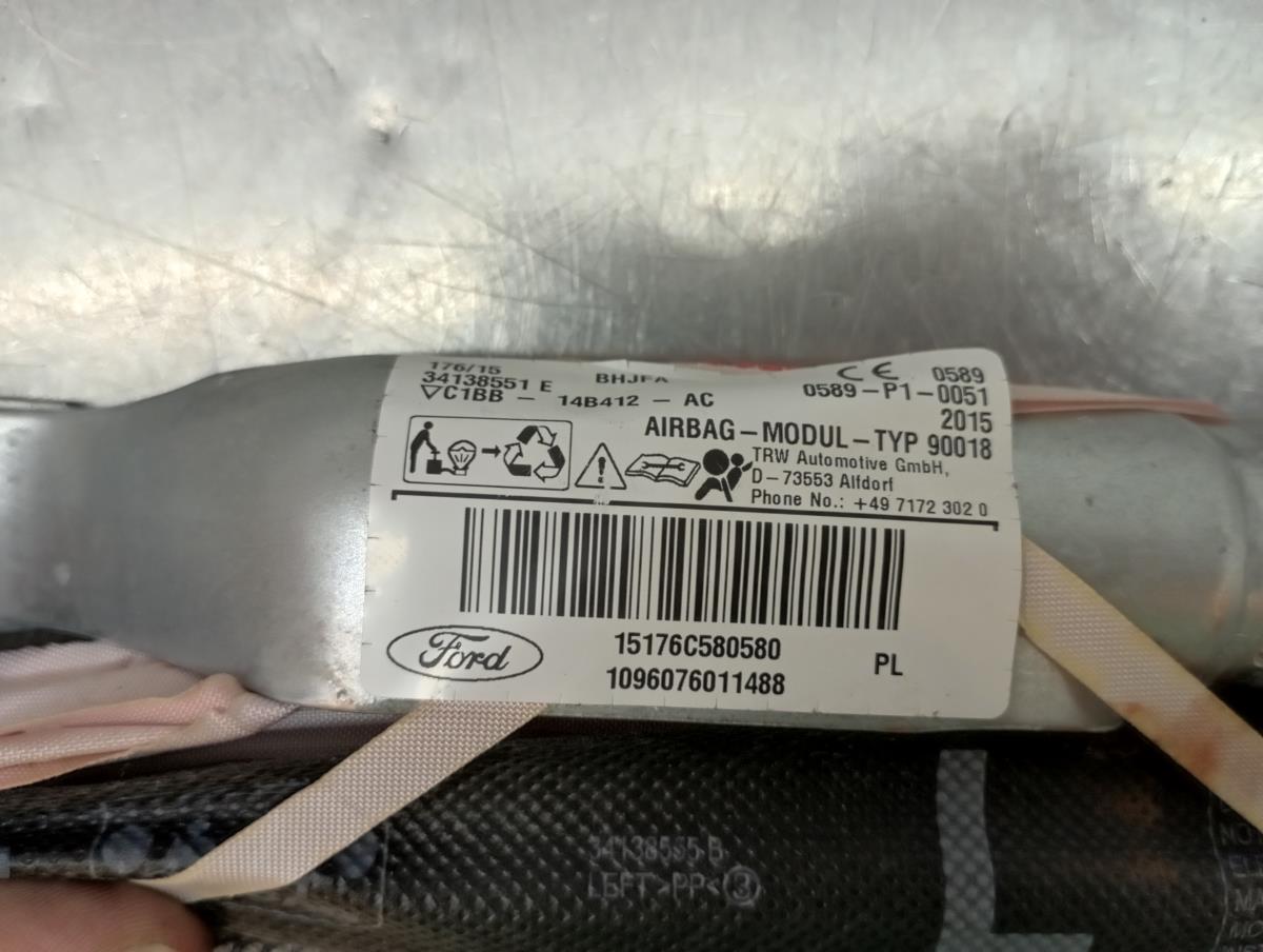 Airbag Cortinha Izquierdo FORD Fiesta VI (CB1, CCN) Imagem-2