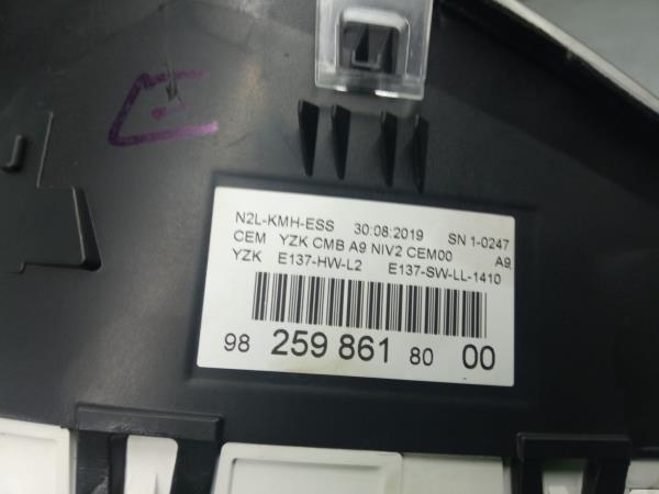 Instrument cluster PEUGEOT 208 Imagem-2