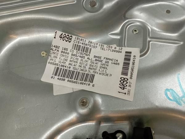 Right front window regulator ALFA ROMEO Giulietta (940_) Imagem-4