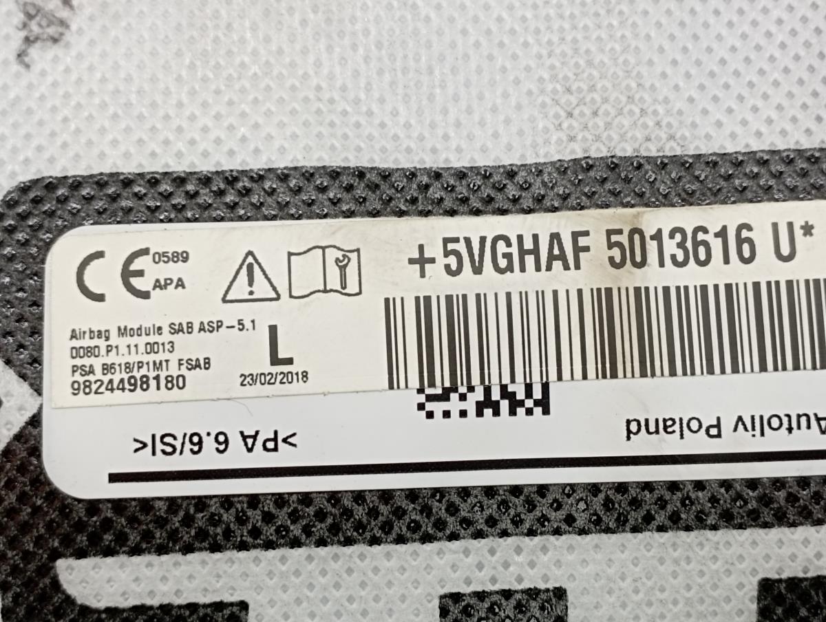 Left Seat Airbag CITROËN C3 III Van (SX_, SY_) Imagem-2