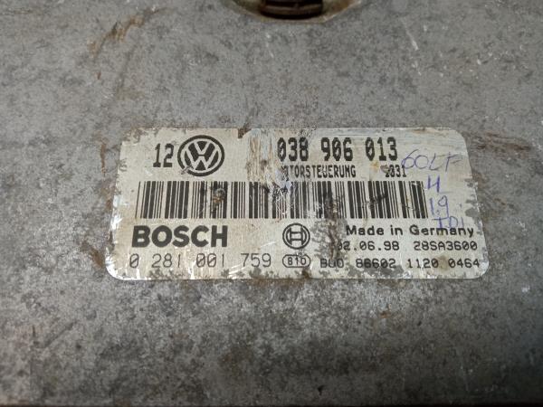 Centralina motor / ECU VOLKSWAGEN Golf IV (1J1) Imagem-3