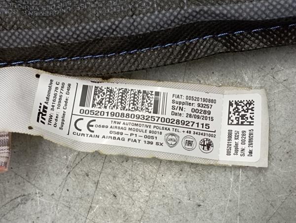 Airbag cortina esquerdo FIAT Panda (312_, 319_) Imagem-2