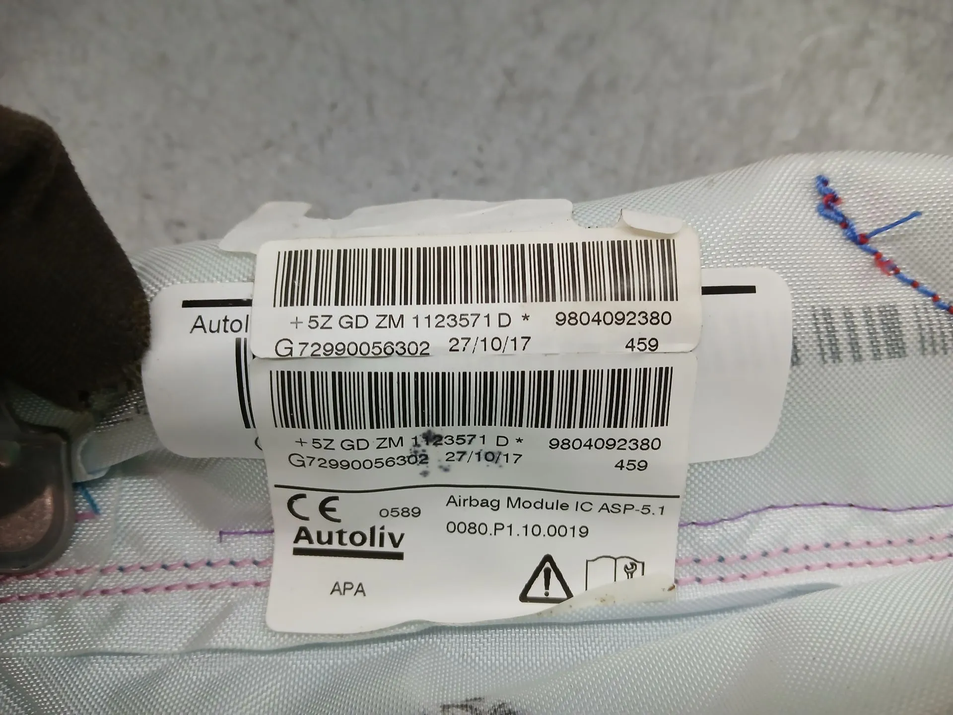 Airbag cortina esquerdo PEUGEOT 208 Imagem-3