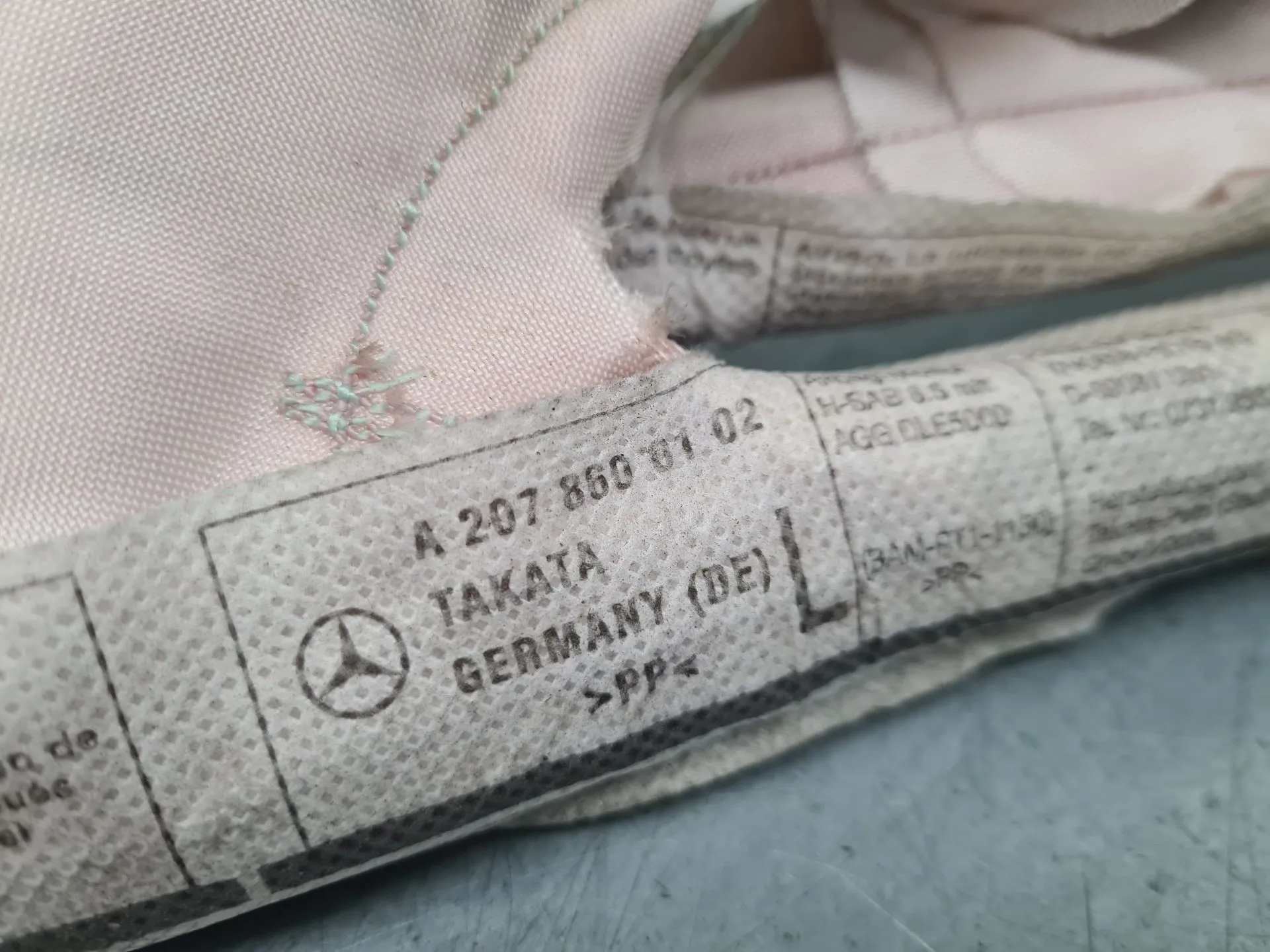 Airbag Cortinha Izquierdo MERCEDES-BENZ Classe E Coupé (C207) Imagem-1