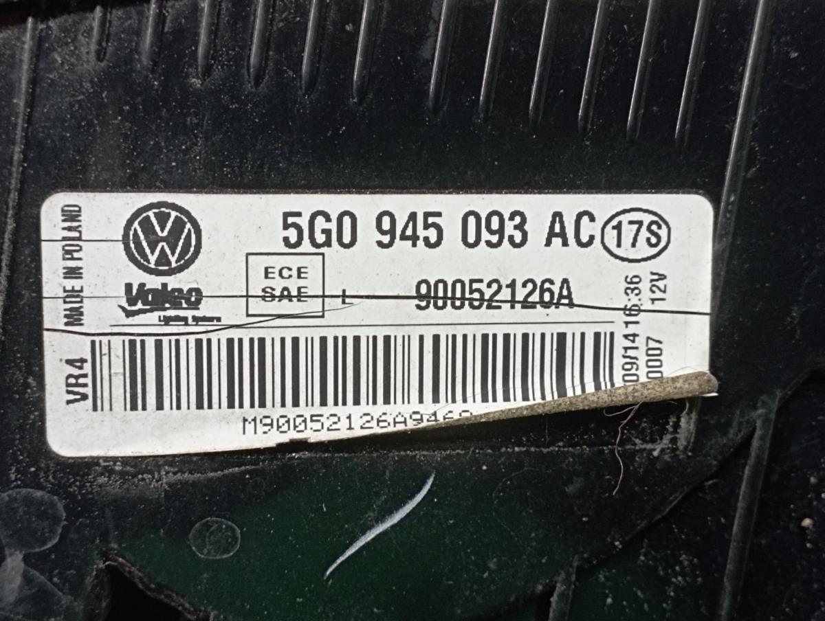 Left Tailgate light  VOLKSWAGEN Golf VII (5G1, BQ1, BE1, BE2) Imagem-5