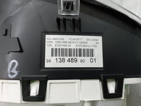 Quadrante / Cuadro de instrumentos PEUGEOT 208 Van Imagem-5