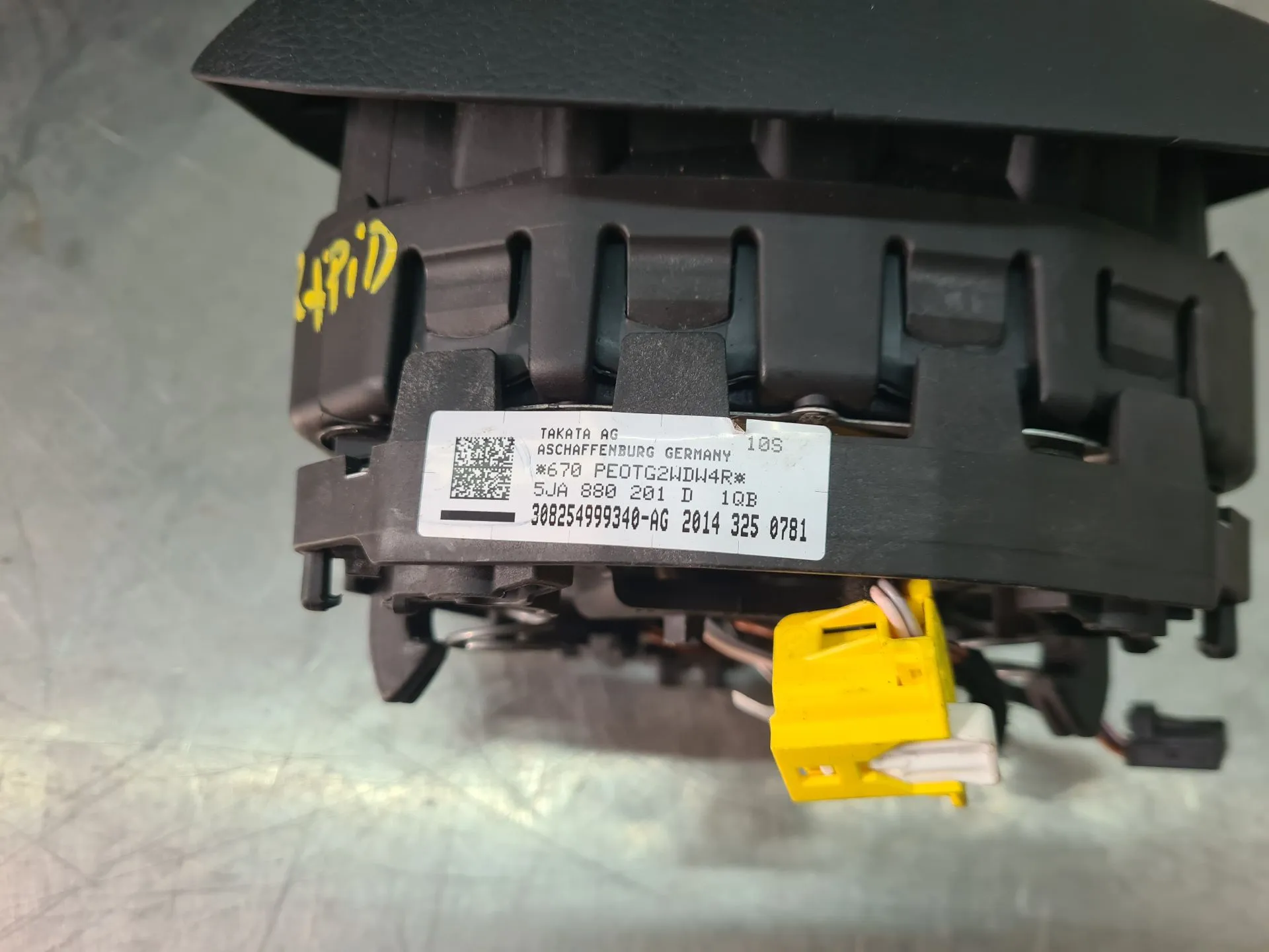 Airbag du Volant SKODA Rapid Spaceback (NH1) Imagem-2