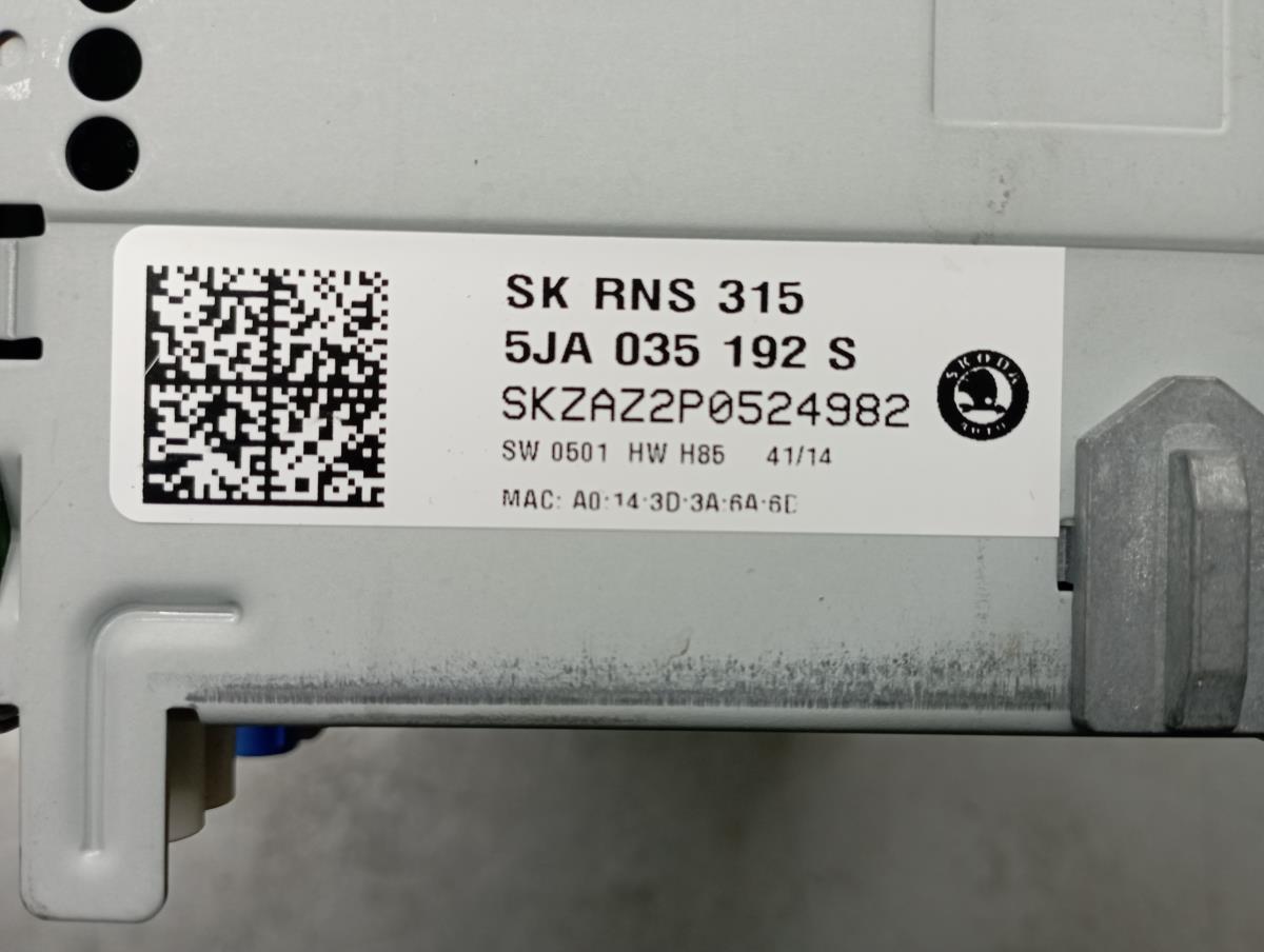 Rádio / auto-rádio SKODA Rapid Spaceback (NH1) Imagem-4