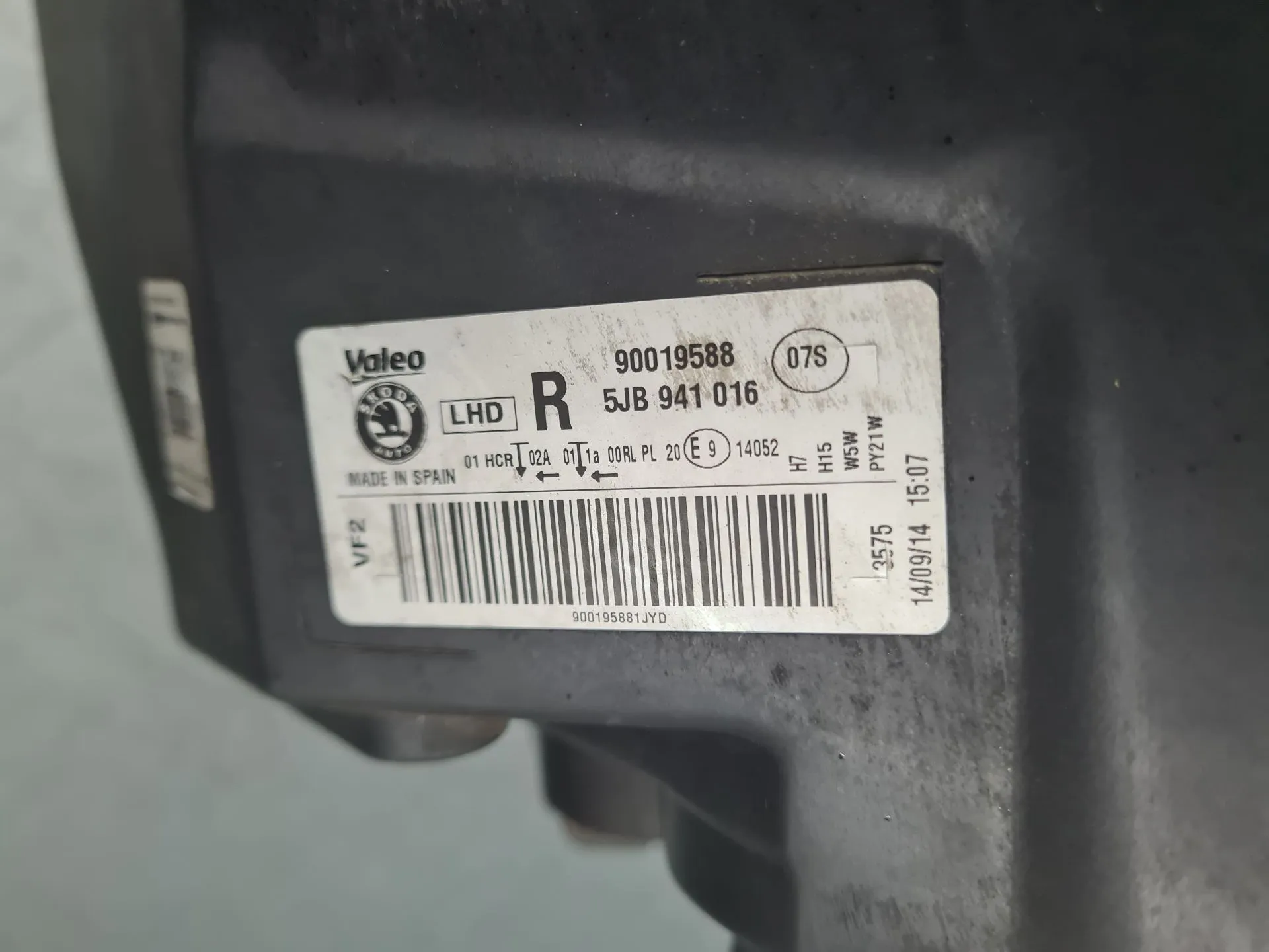 Right Headlight SKODA Rapid Spaceback (NH1) Imagem-7