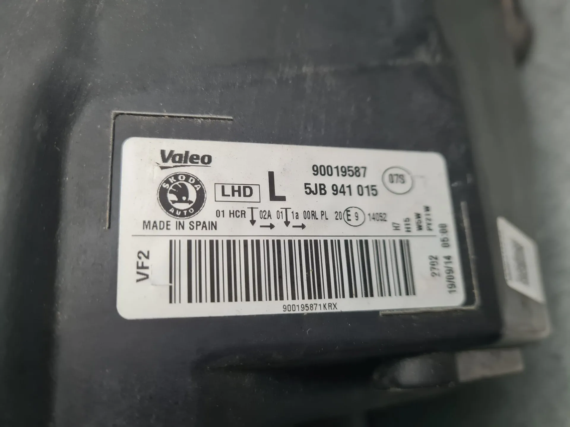 Left Headlight SKODA Rapid Spaceback (NH1) Imagem-7