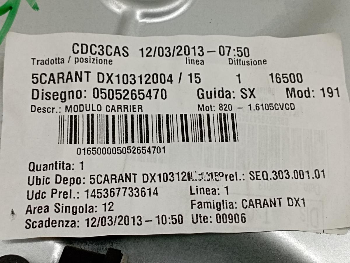 Alzavetro anteriore destro ALFA ROMEO Giulietta (940_) Imagem-3