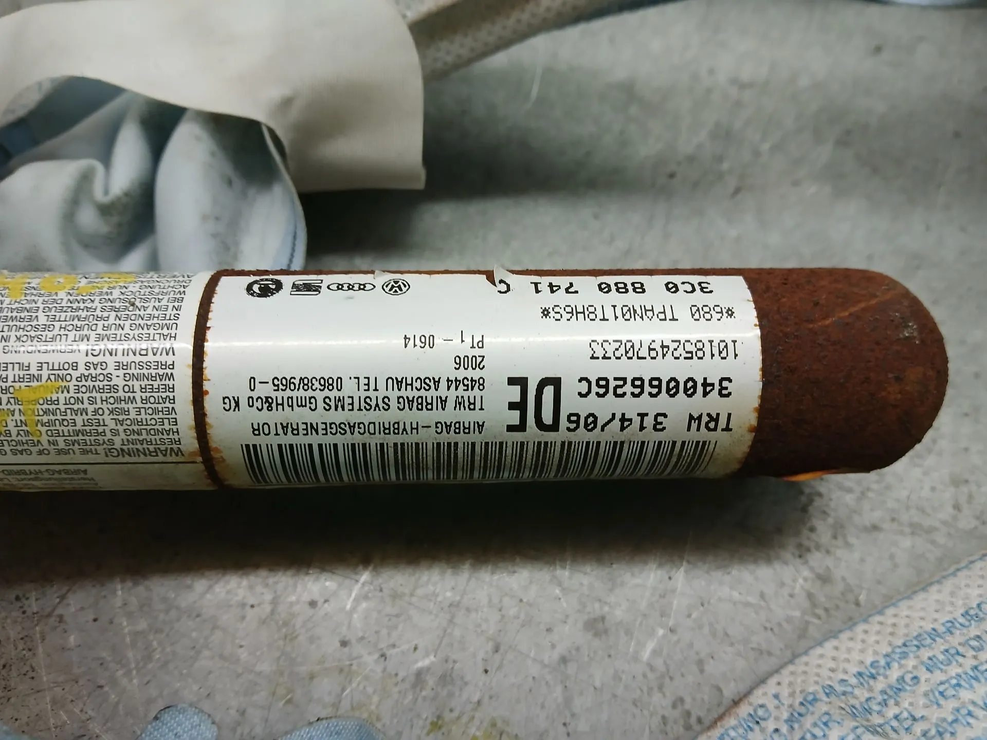 Airbag Cortinha Izquierdo VOLKSWAGEN Passat Variant (3C5) Imagem-3