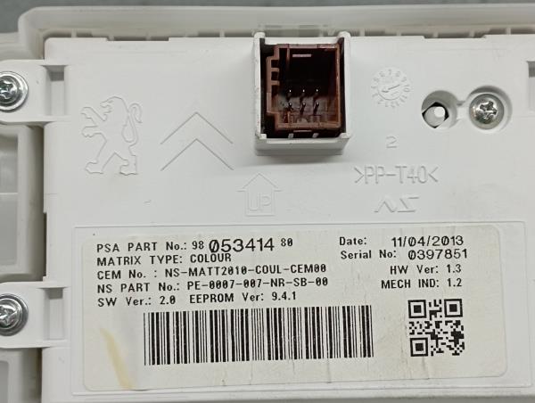 Quadrante / painel de instrumentos PEUGEOT 2008 I (CU_) Imagem-8