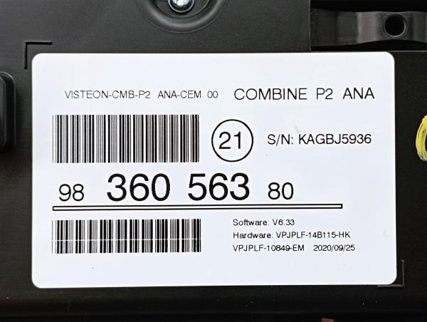 Quadro strumenti / Pannello strumenti PEUGEOT 208 II Imagem-4